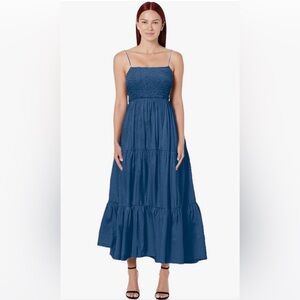 Elegant Blue Maxi Dress